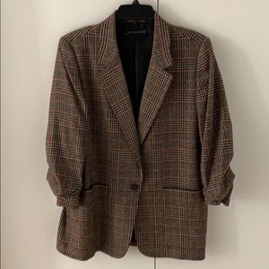 Zara plaid blazer